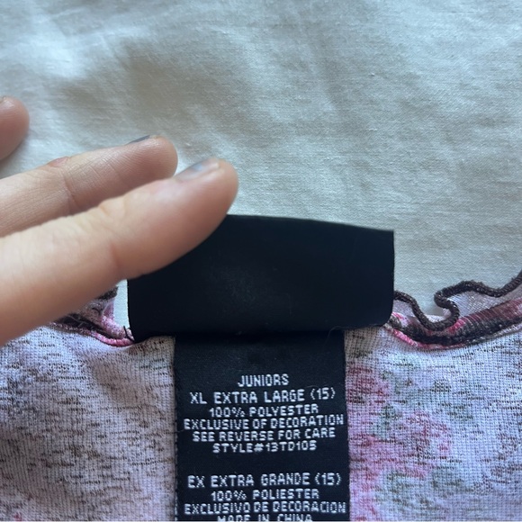 Y2k cheetah rose mesh top - Picture 5 of 5